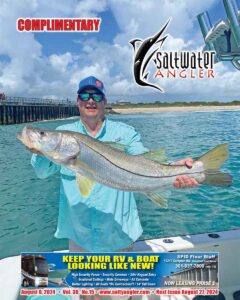 Freddy Wolff caught his personal best 38” snook on the Indian River near Sebastian, Florida on July 2nd.